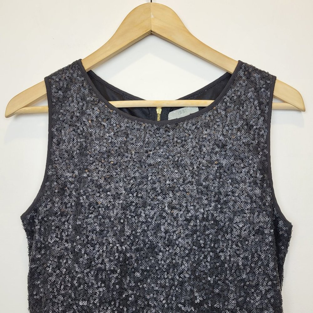 ISSI Black Sequin Sleeveless Mini Dress, Size Medium, EUC - Picture 3 of 10